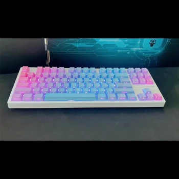 Spyself Original Keycap Blue Fairy Pbt Two Color Dip Painting Process Oem High Side Engravired Transparent Personalized Keycap