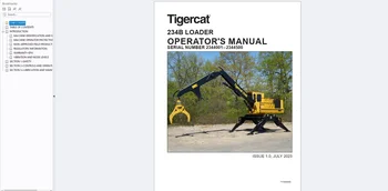 Tigercat įranga 24.8GB atnaujinimas 12.2023 Įvairių ir operatorių aptarnavimo vadovas