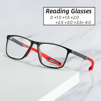 TR90 rėmelių skaitymo akiniai Ultralight Presbioopia Akiniai Vyrai Anti-Blue Light Tolimojo regėjimo akiniai Receptiniai Dioptrijų akiniai