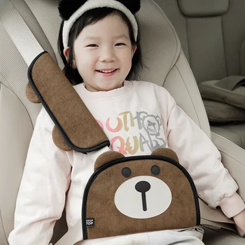 Universalus automobilio saugus saugos diržo dangtelis reguliuojamas trikampis saugos diržo trinkelių spaustukai Kūdikių vaikų diržų laikiklio apsauga