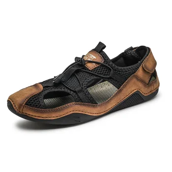 vasariniai nauji vyriški batai madingi laisvalaikio batai vyriški sandalai lauko dilimui atsparūs kvėpuojantys vyriški sandalai paplūdimio batai