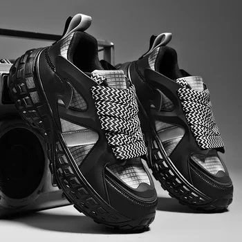 Vyriški sportbačiai Vyrų tenisas Prabangūs dizainerių batai Vyriški laisvalaikio batai Platforminiai batai Madingi peiliukai Vyriški bėgimo bateliai 45