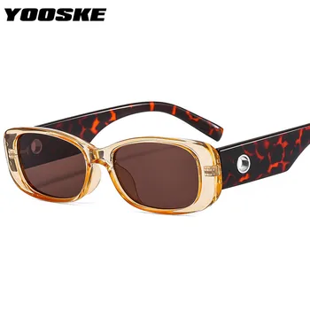 YOOSKE Prekės ženklas Maži akiniai nuo saulės Moterys Vyrai Mados dizaineris Sqaure akiniai nuo saulės Vyriški klasikiniai stačiakampiai akiniai Kelionės stilius UV400