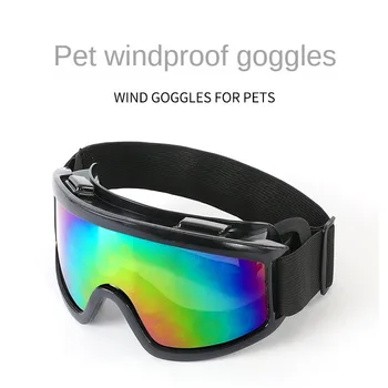 Šunų akiniai nuo saulės Akiniai Nailono juostos, apsauga nuo UV spindulių Vėjo dulkės Rūkas Naminių gyvūnėlių akiniai Akių drabužiai su reguliuojamu dirželiu vidutiniam ar dideliam