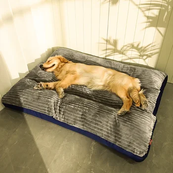 Žiemos naminių gyvūnėlių šunų lova Sofa Šilta pagalvėlė mažiems vidutiniams dideliems šunims Katės Miegančios lovos krepšiai Plaunamas veislyno kilimėlis Naminių gyvūnėlių produktai